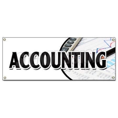 Signmission ACCOUNTING BANNER SIGN tax return preparation cpa refund accountant B-Accounting